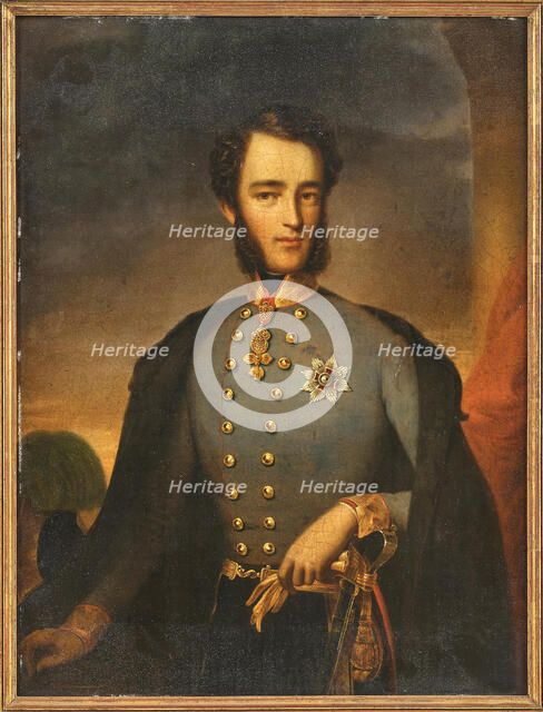 Portrait of Archduke Stephan Franz Viktor of Austria (1817-1867), c.1840. Creator: Unknown artist.
