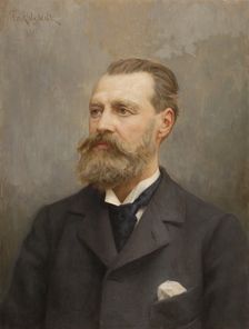 Portrait of Architect Theodor Decker, 1900. Creator: August Fredrik Ahlstedt