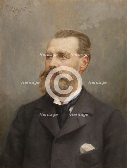 Portrait of Architect Theodor Decker, 1900. Creator: August Fredrik Ahlstedt.