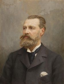 Portrait of Architect Theodor Decker, 1900. Creator: August Fredrik Ahlstedt