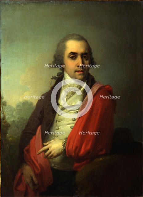 Portrait of Ardalion Alexandrovich Torsukov, 1795. Artist: Borovikovsky, Vladimir Lukich (1757-1825)
