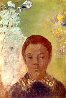 Portrait of Ari Redon c1898. Artist: Odilon Redon