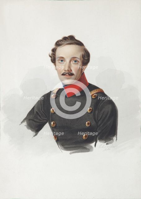 Portrait of Arist Fyodorovich von Gersdorff (1805-1883), 1840. Artist: Klünder, Alexander Ivanovich (1802-1875)