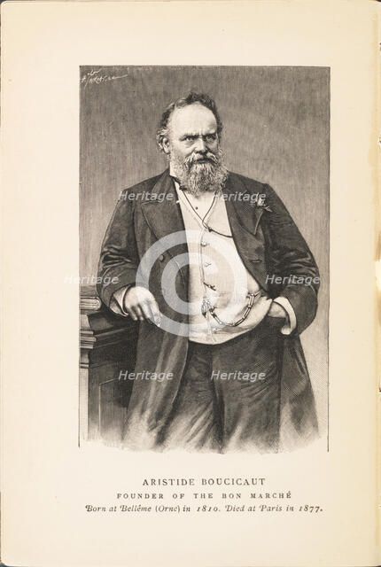 Portrait of Aristide Boucicaut (1810-1877), 1892. Creator: Anonymous.