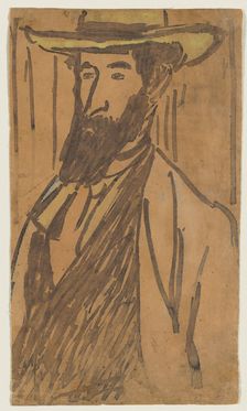 Portrait of Aristride Maillol, c. 1890. Creator: József Rippl-Ronai (Hungarian, 1861-1927)