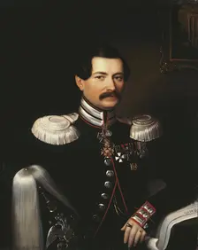 Portrait of Arkady Telyakovsky (1806-1891), 1848. Creator: Gavriil Yakovlev