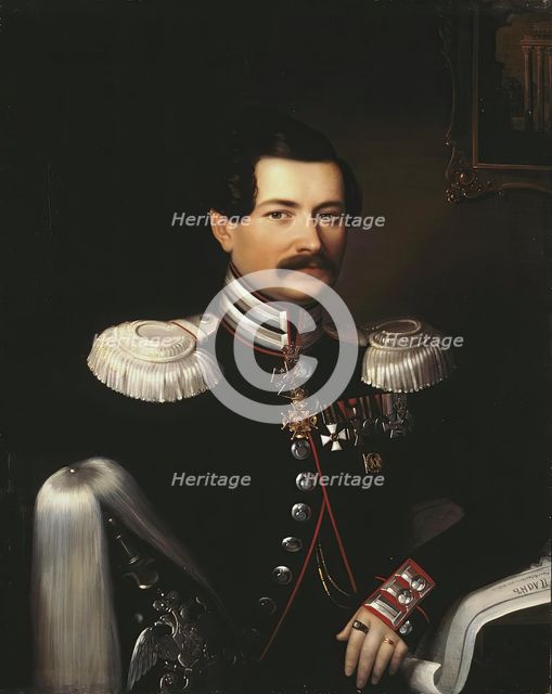 Portrait of Arkady Telyakovsky (1806-1891), 1848. Creator: Gavriil Yakovlev.