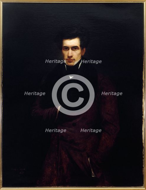 Portrait of Armand Carel (1800-1836), journalist, 1833. Creator: Henry Scheffer.