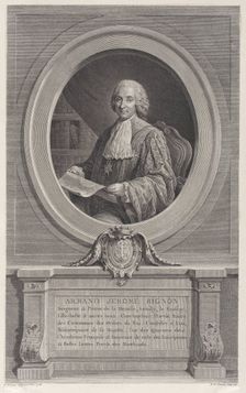 Portrait of Armand-Jérôme Bignon, 1769., 1769. Creator: Nicolas de Launay