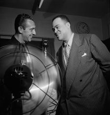 Portrait of Arnett Cobb and Symphony Sid, WHOM, New York, N.Y., 1946. Creator: William Paul Gottlieb