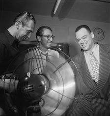 Portrait of Arnett Cobb and Symphony Sid, WHOM, New York, N.Y., 1946. Creator: William Paul Gottlieb