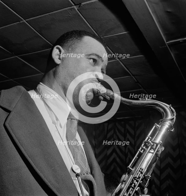 Portrait of Arnett Cobb, Downbeat, New York, N.Y., 1946. Creator: William Paul Gottlieb.
