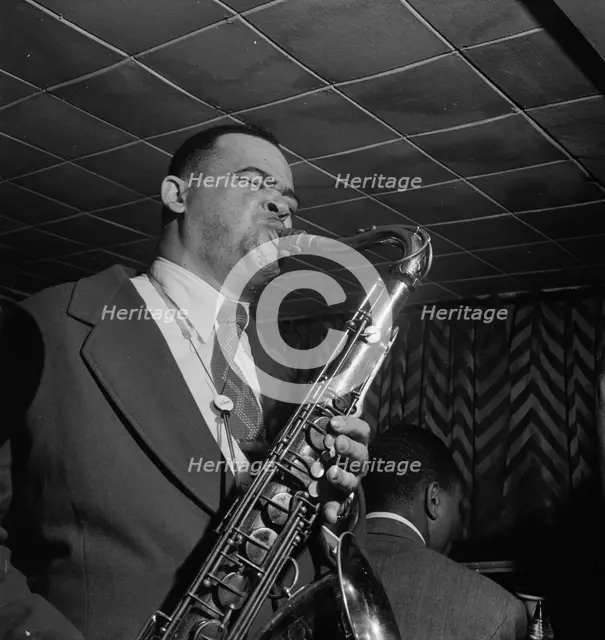 Portrait of Arnett Cobb, Downbeat, New York, N.Y., 1946. Creator: William Paul Gottlieb.