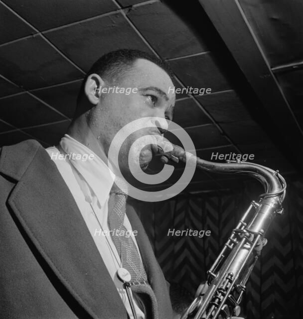 Portrait of Arnett Cobb, Downbeat, New York, N.Y., 1946. Creator: William Paul Gottlieb.