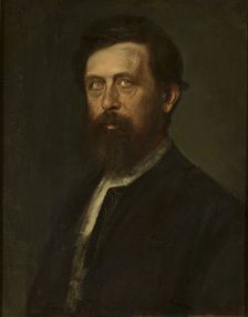 Portrait of Arnold Böcklin, 1875. Creator: Lenbach, Franz, von (1836-1904)
