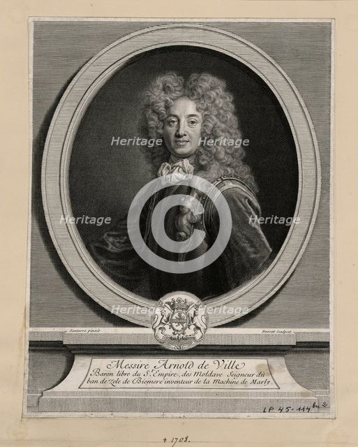 Portrait of Arnold de Ville (1653-1722), 1708.