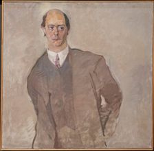 Portrait of Arnold Schönberg, 1909. Creator: Oppenheimer, Max (1885-1954)