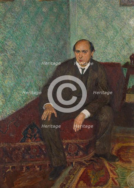 Portrait of Arnold Schönberg, c. 1907. Creator: Gerstl, Richard (1883-1908).