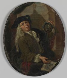 Portrait of Arnoud van Halen (1673-1732). Painter, Printmaker, Poet and Collector in Amsterdam, 1725 Creator: Unknown