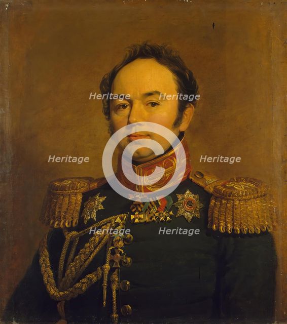 Portrait of Arseny A. Zakrevsky (1786 - 1865) (replica of the 1820 portrait ?), 1822. Creator: George Dawe.