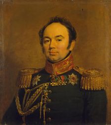 Portrait of Arseny A. Zakrevsky (1786 - 1865) (replica of the 1820 portrait ?), 1822. Creator: George Dawe