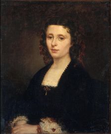 Portrait of Athénaïs Mialaret (1826-1899), 1855. Creator: Parrot, Amandine (active Second Half of the 19th cen.)