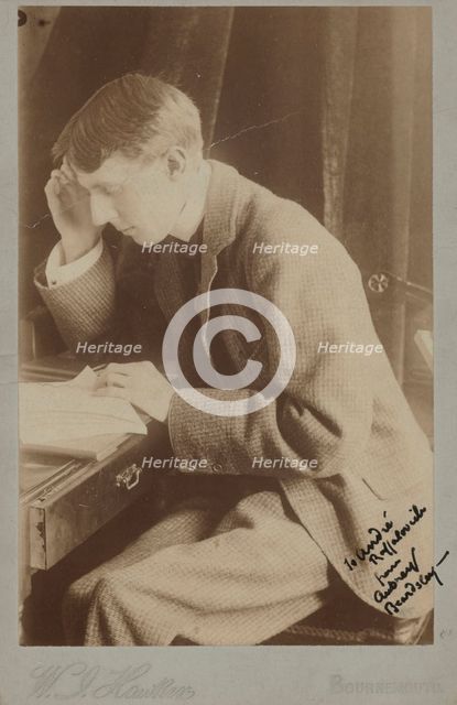 Portrait of Aubrey Beardsley (1872-1898), 1896. Creator: Photo studio W.J. Hawker, Bournemouth .