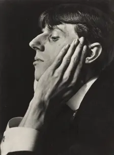 Portrait of Aubrey Beardsley, negative 1894; print later. Creator: Frederick Henry Evans