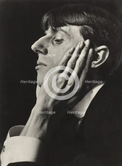 Portrait of  Aubrey Beardsley, negative 1894; print later. Creator: Frederick Henry Evans.