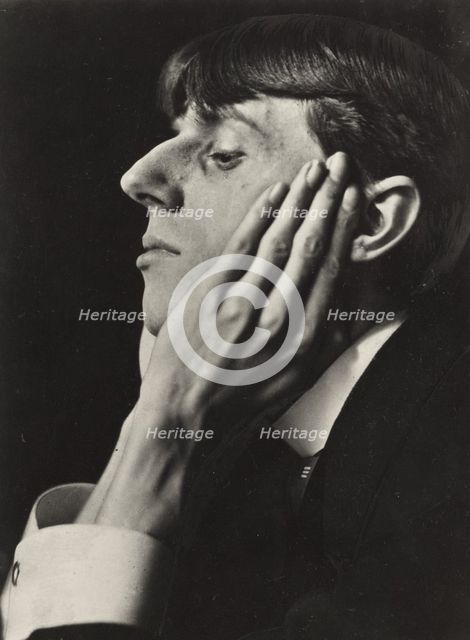 Portrait of  Aubrey Beardsley, negative 1894; print later. Creator: Frederick Henry Evans.