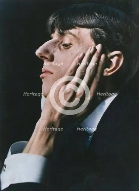 Portrait of  Aubrey Beardsley, negative 1894; print later. Creator: Frederick Henry Evans.