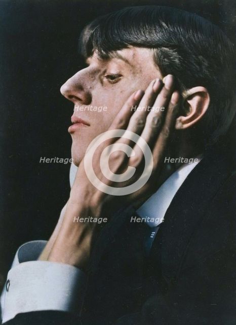 Portrait of  Aubrey Beardsley, negative 1894; print later. Creator: Frederick Henry Evans.
