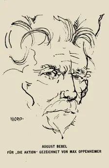 Portrait of August Bebel (1840-1913). Creator: Oppenheimer, Max (1885-1954)