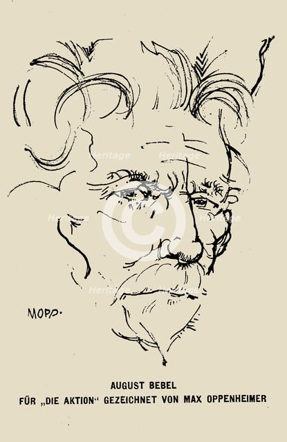 Portrait of August Bebel (1840-1913). Creator: Oppenheimer, Max (1885-1954).