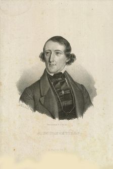 Portrait of August Bournonville (1805-1879), 1842. Creator: Baerentzen, Emilius Ditlev (1799-1868)