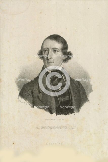 Portrait of August Bournonville (1805-1879), 1842. Creator: Baerentzen, Emilius Ditlev (1799-1868).