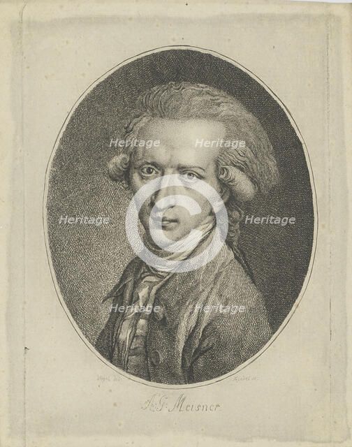 Portrait of August Gottlieb Meissner (1753-1807) , c. 1800. Creator: Riedel, Gottlieb Friedrich (1724-1784).