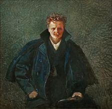 Portrait of August Strindberg, 1893. Creator: Krohg, Christian (1852-1925)