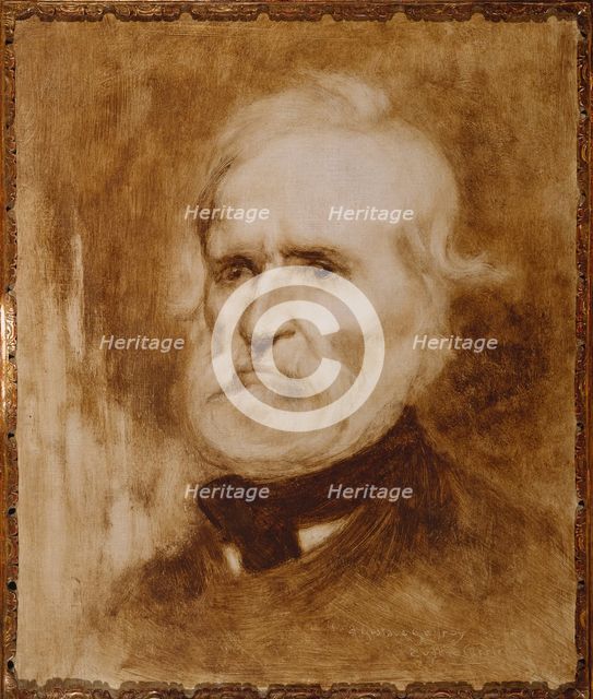 Portrait of Auguste Blanqui (1805-1881), politician, c1880. Creator: Eugene Carriere.
