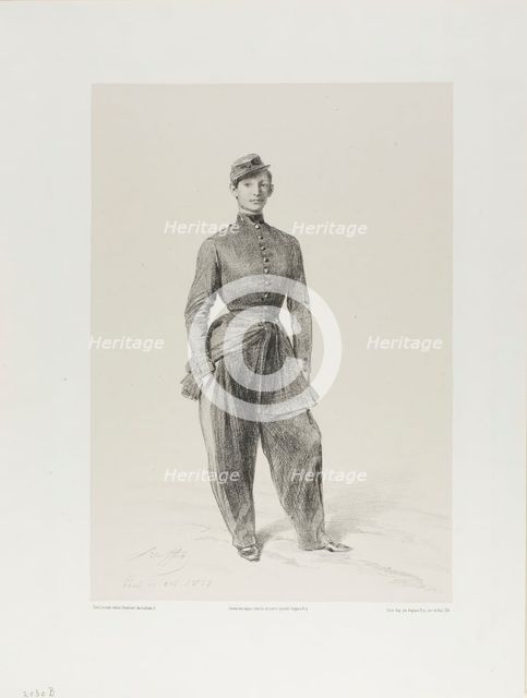 Portrait of Auguste Raffet, 1857. Creator: Auguste Raffet.