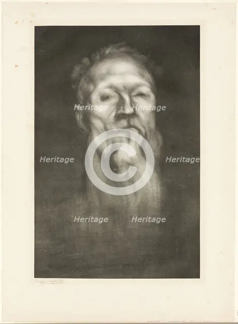 Portrait of Auguste Rodin, 1897. Creator: Eugene Carriere.