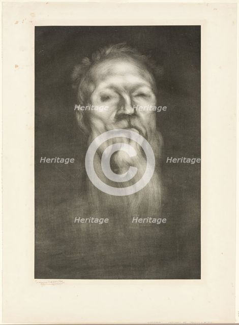 Portrait of Auguste Rodin, 1897. Creator: Eugene Carriere.