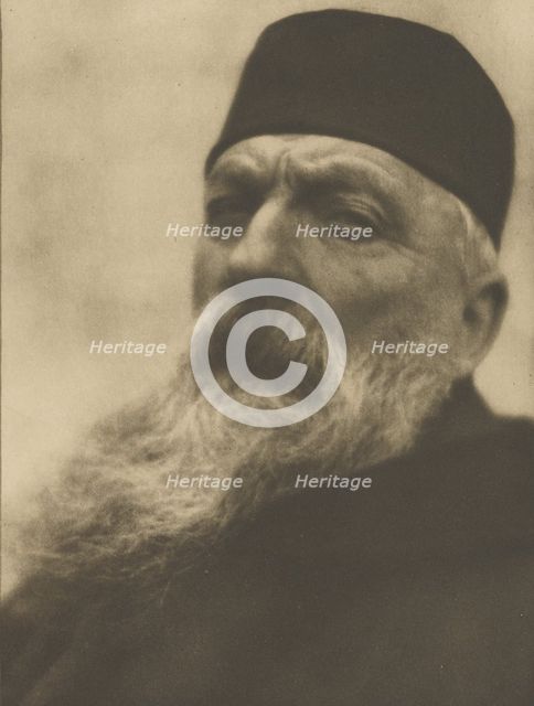 Portrait of Auguste Rodin, negative April 21, 1906; print 1908. Creator: Alvin Langdon Coburn.