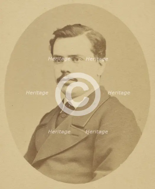 Portrait of Augustin Fabre, 1865-1870. Creator: Louis Huguet.