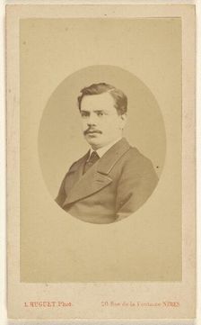 Portrait of Augustin Fabre, 1865-1870. Creator: Louis Huguet