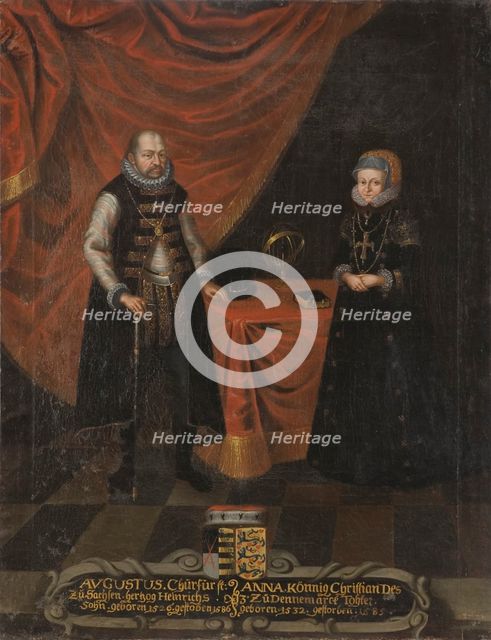 Portrait of Augustus (1526-1586), Elector of Saxony and Anne of Denmark (1532-1585), Electress of Sa