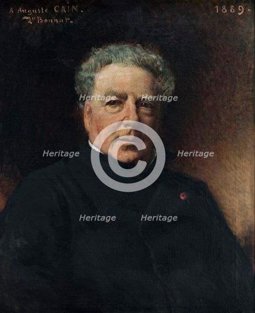 Portrait of Augustus Cain, 1889. Creator: Leon Joseph Florentin Bonnat.