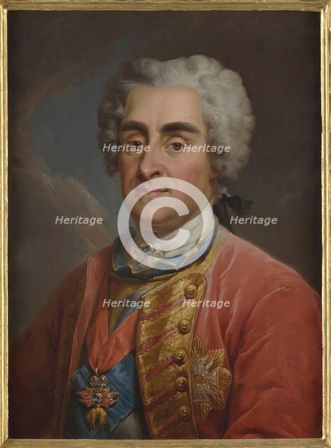 Portrait of Augustus II the Strong (1670-1733), 1768-1771. Creator: Bacciarelli, Marcello (1731-1818).