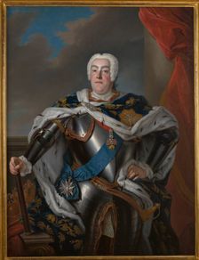 Portrait of Augustus III (1696-1763), c1750. Creator: Louis de Silvestre