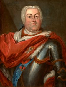 Portrait of Augustus III of Saxony (1696-1763), King of Poland, around the mid-18th century. Creator: Unknown
